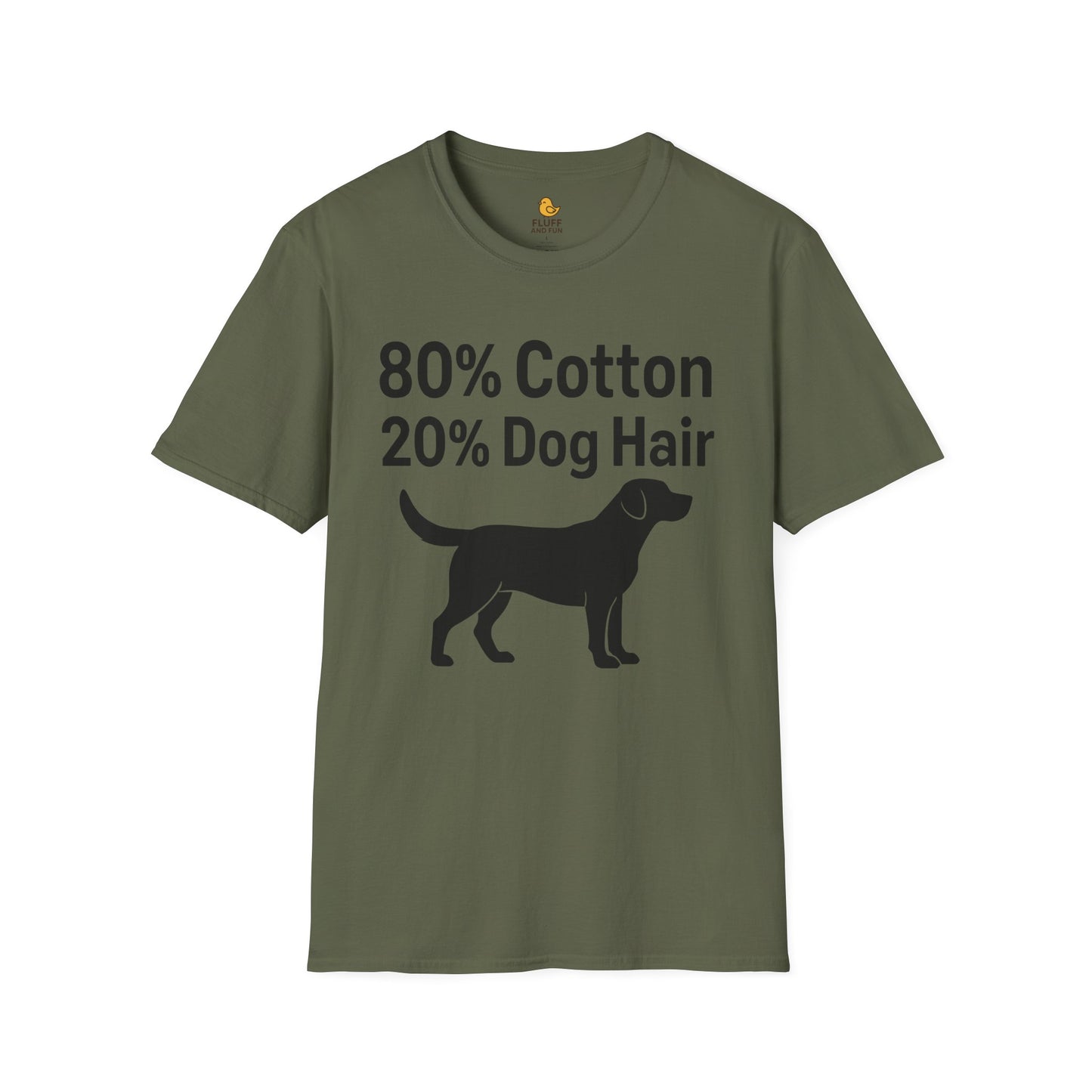 80% Cotton, 20% Dog Hair
