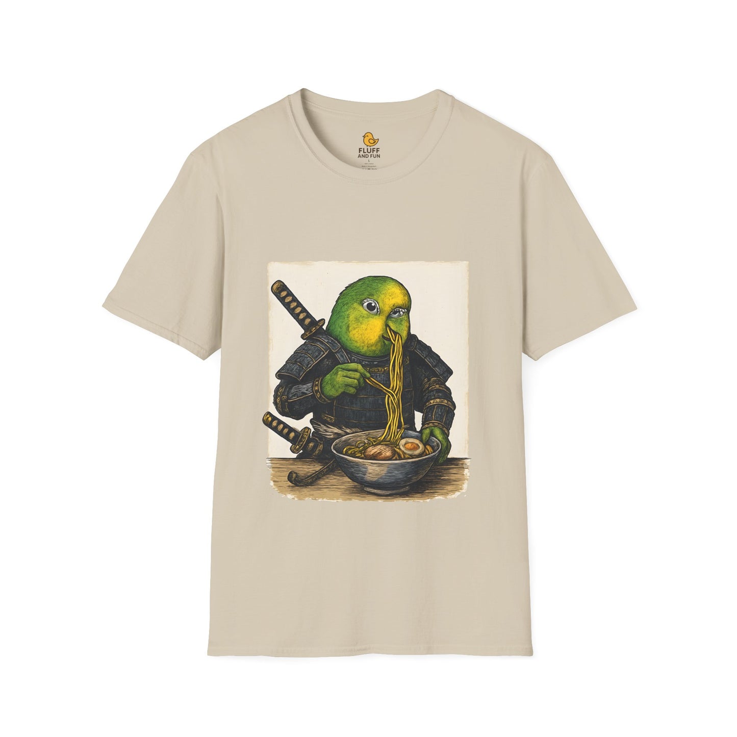 Samurai Conure Eating Ramen