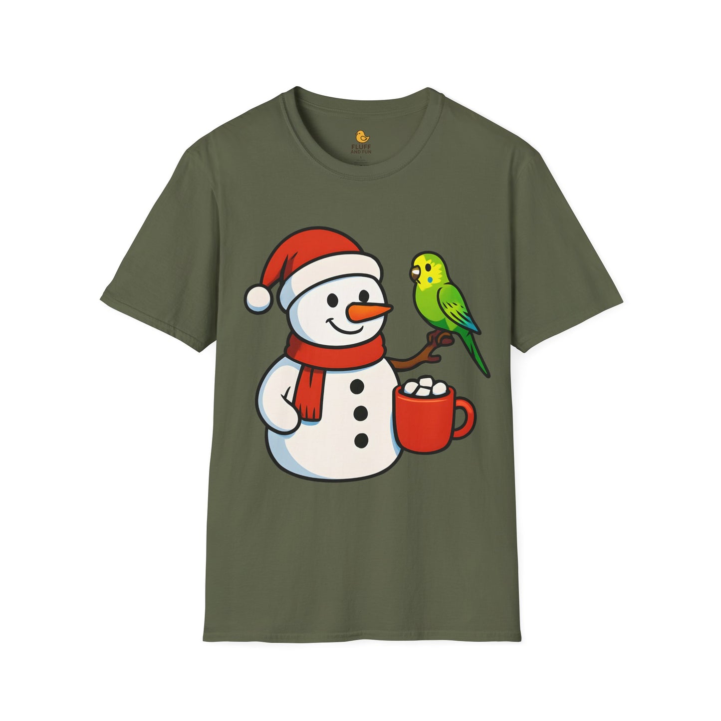 Parakeet Snow Man
