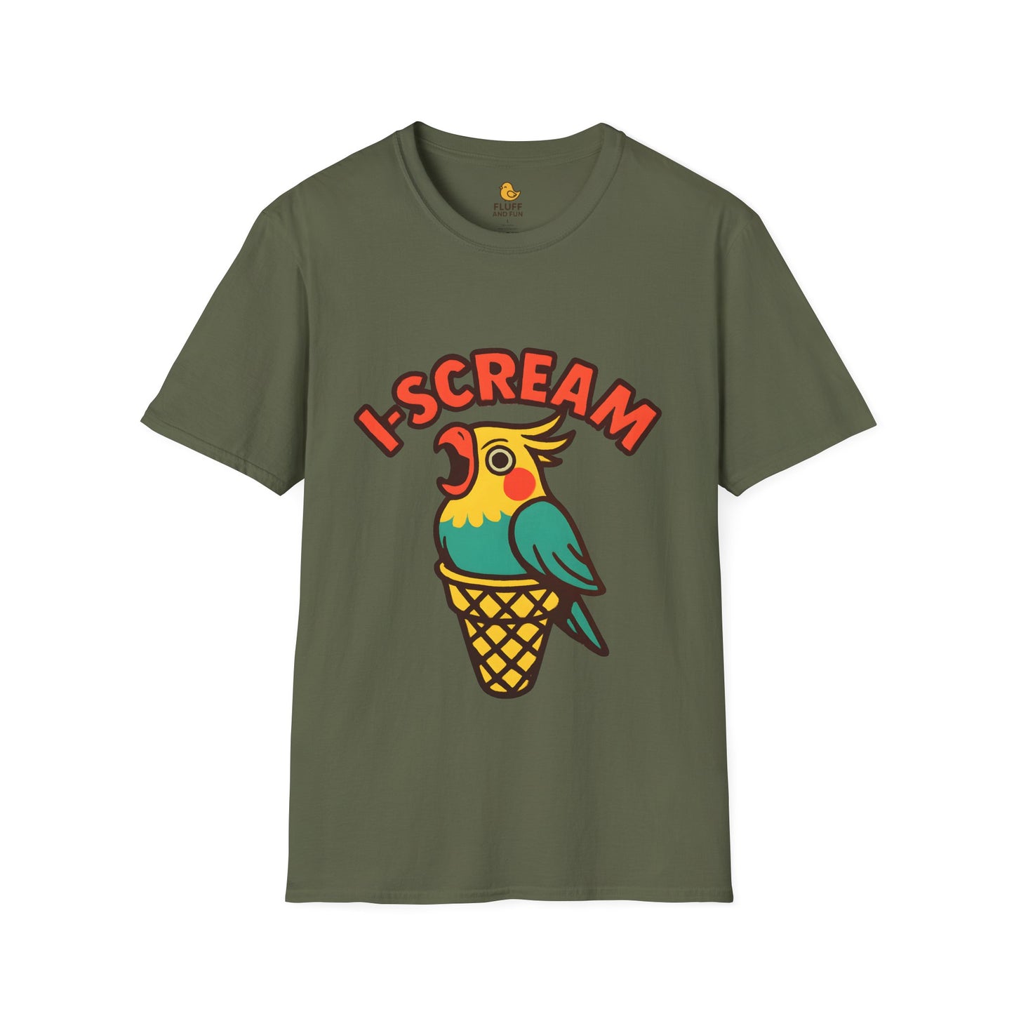 I-Scream Cockatiel Parrot Ice Cream T-Shirt