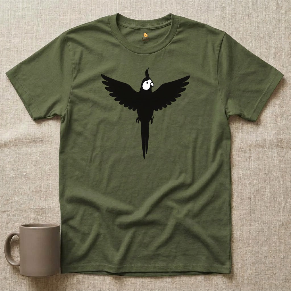 Cockatiel with Wings Spread