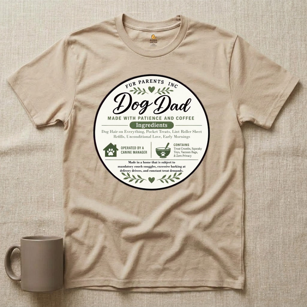 Dog Dad Ingredient Label
