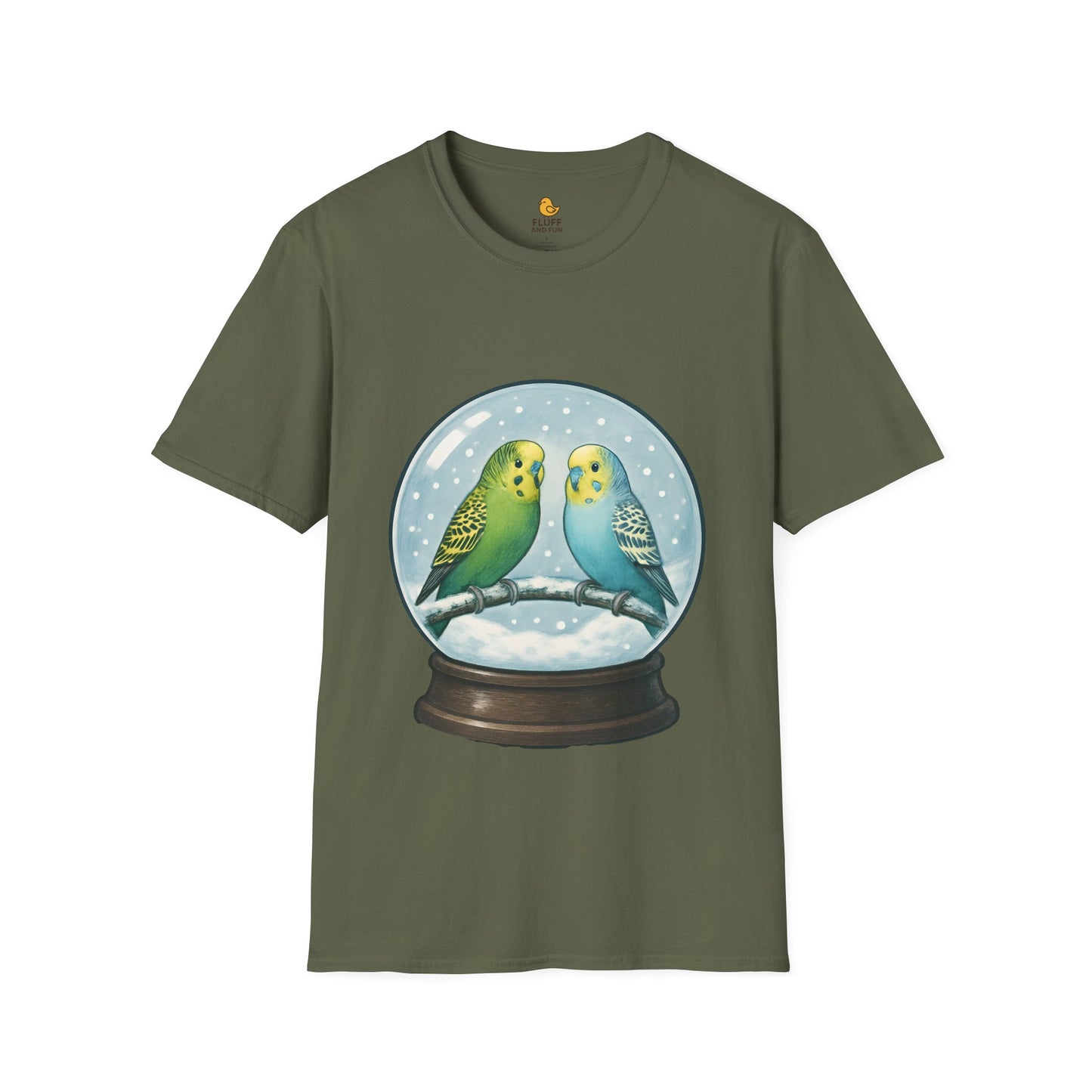 Parakeet Snow Globe