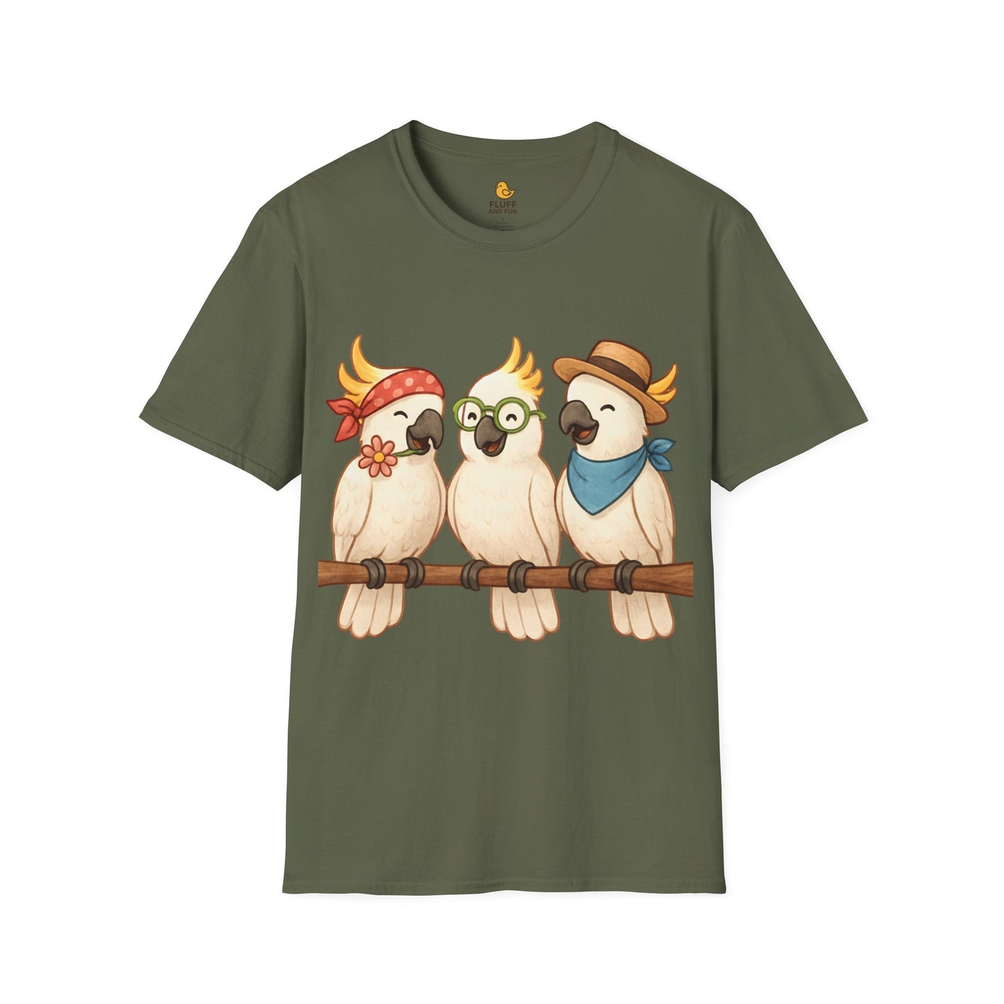 3 Cockatoos on a Branch