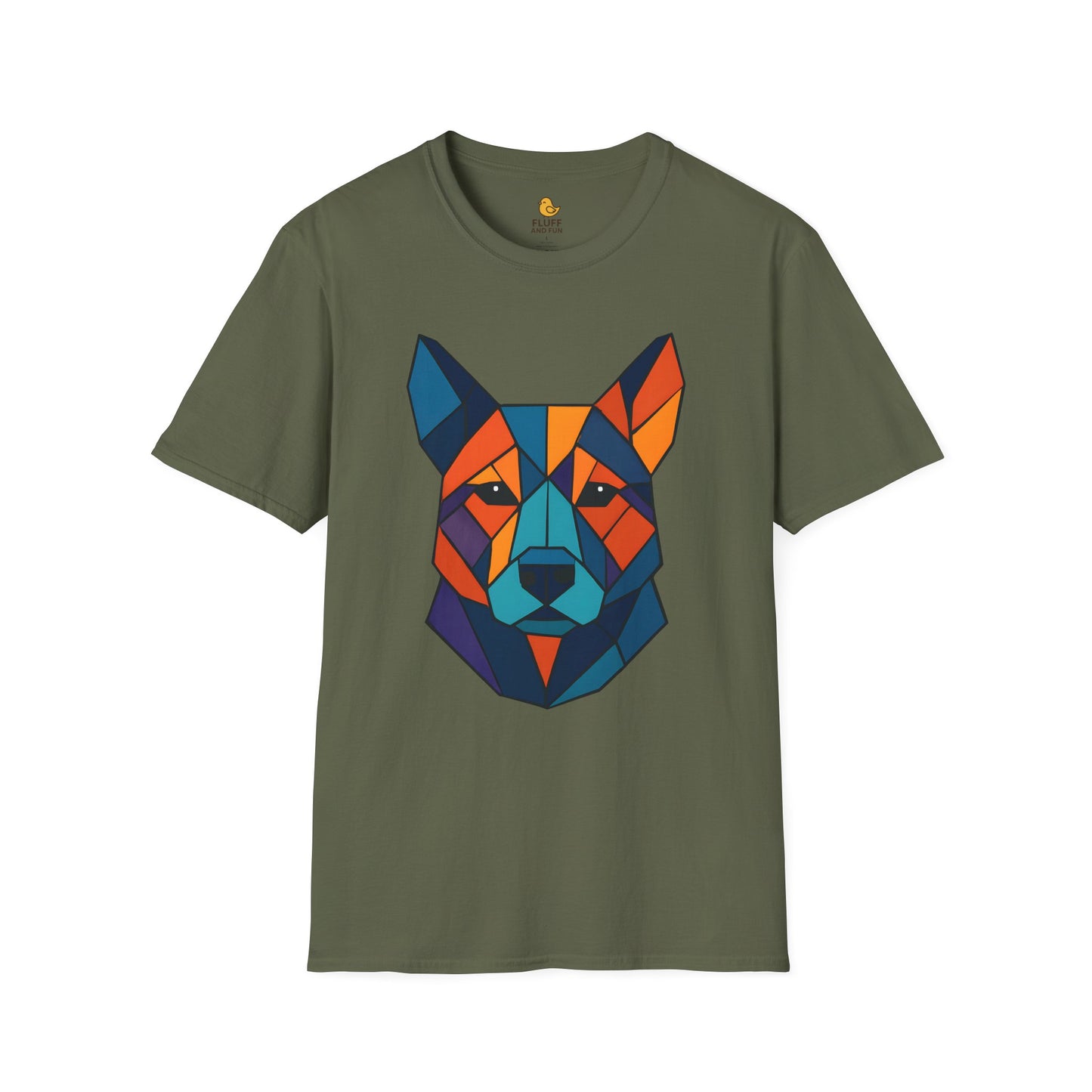 Geometric Dog Head