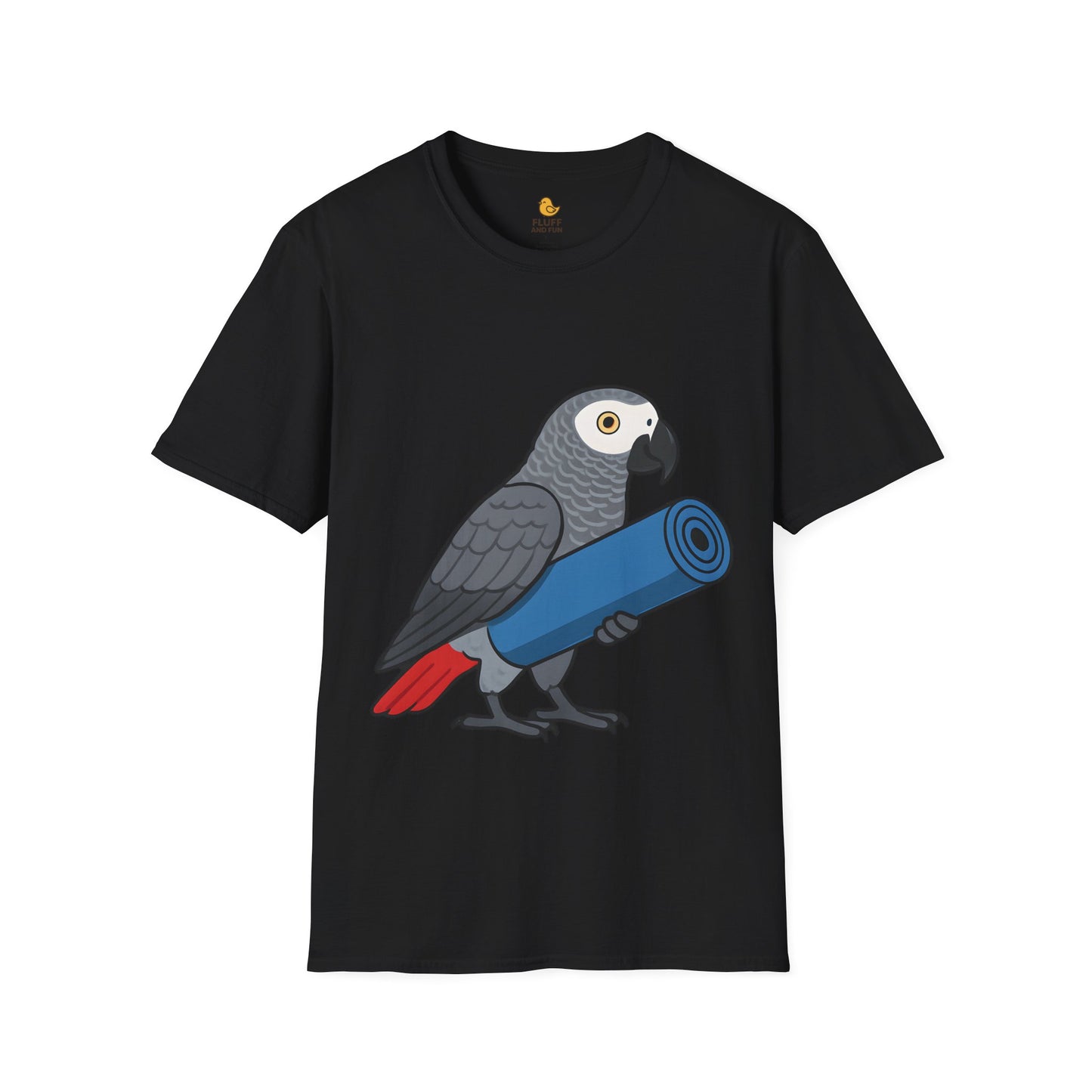 Parrot with Yoga Mat