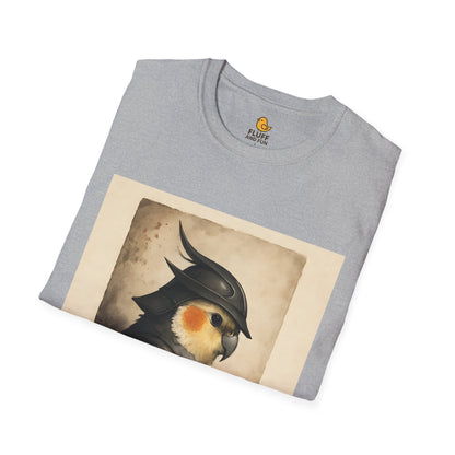 Samurai Cockatiel on Parchment Paper