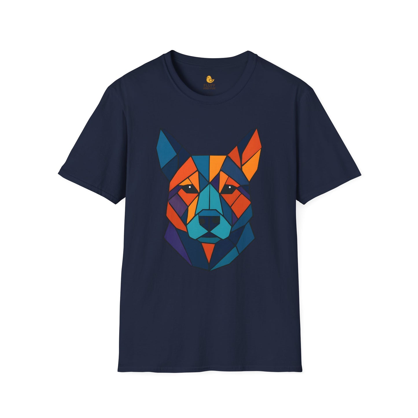 Geometric Dog Head