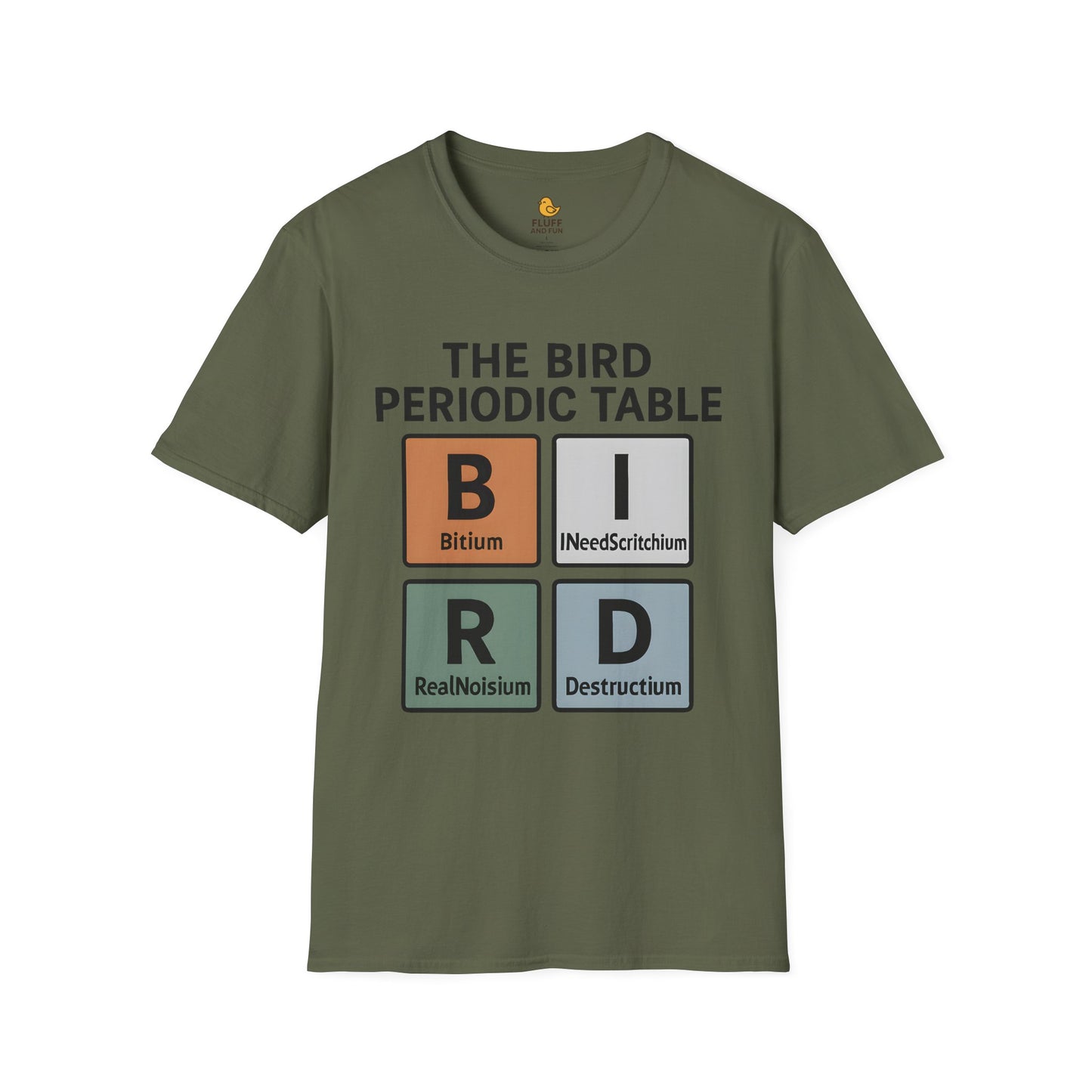 Bird Periodic Table Graphic T-Shirt