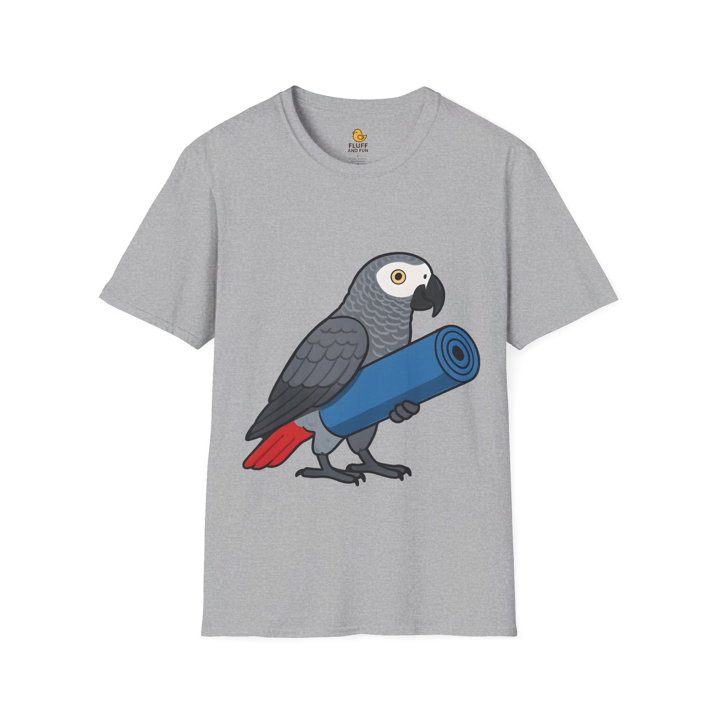 Parrot with Yoga Mat