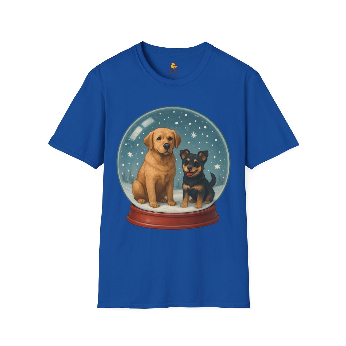Dogs in Snow Globe