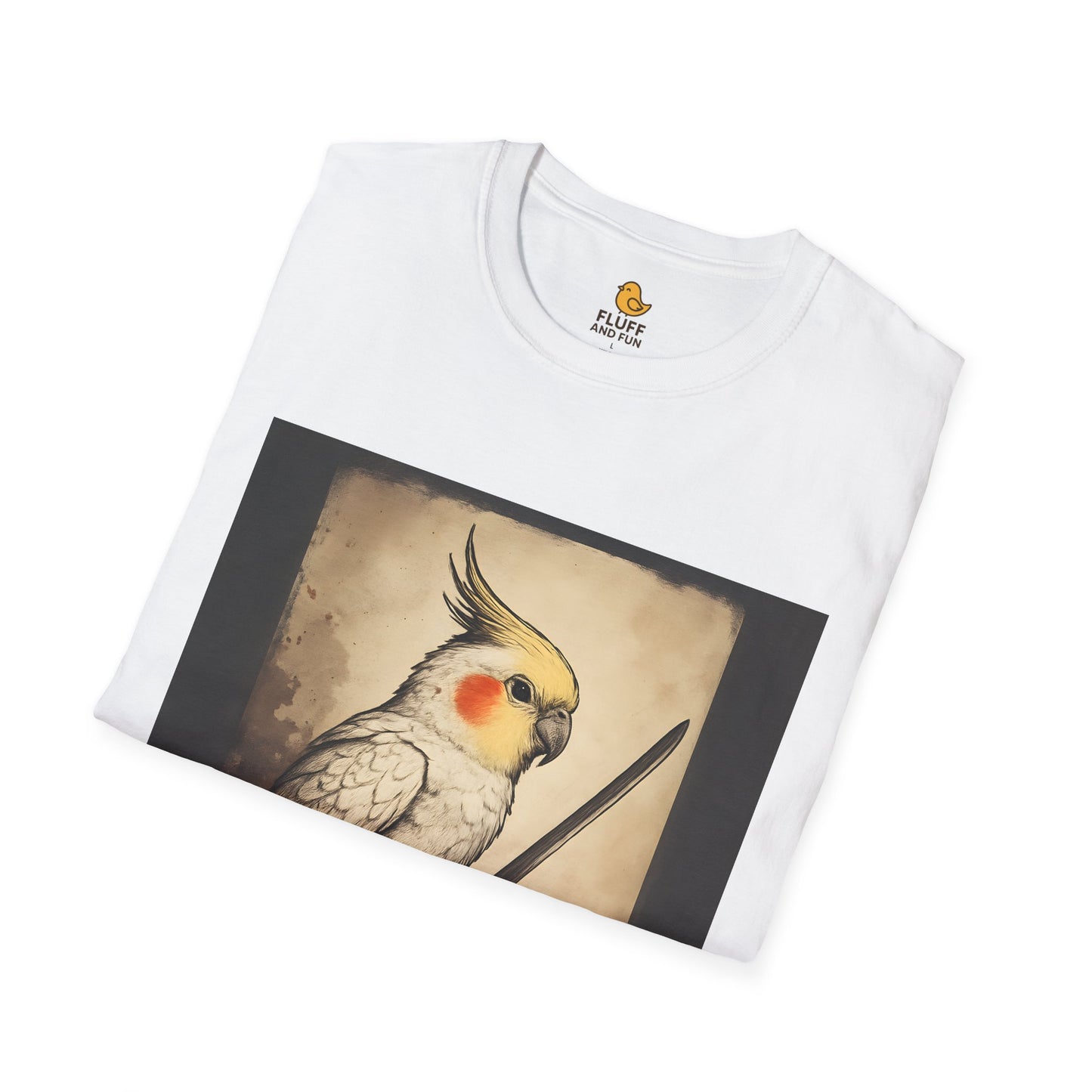 Katana Cockatiel on Parchment Paper