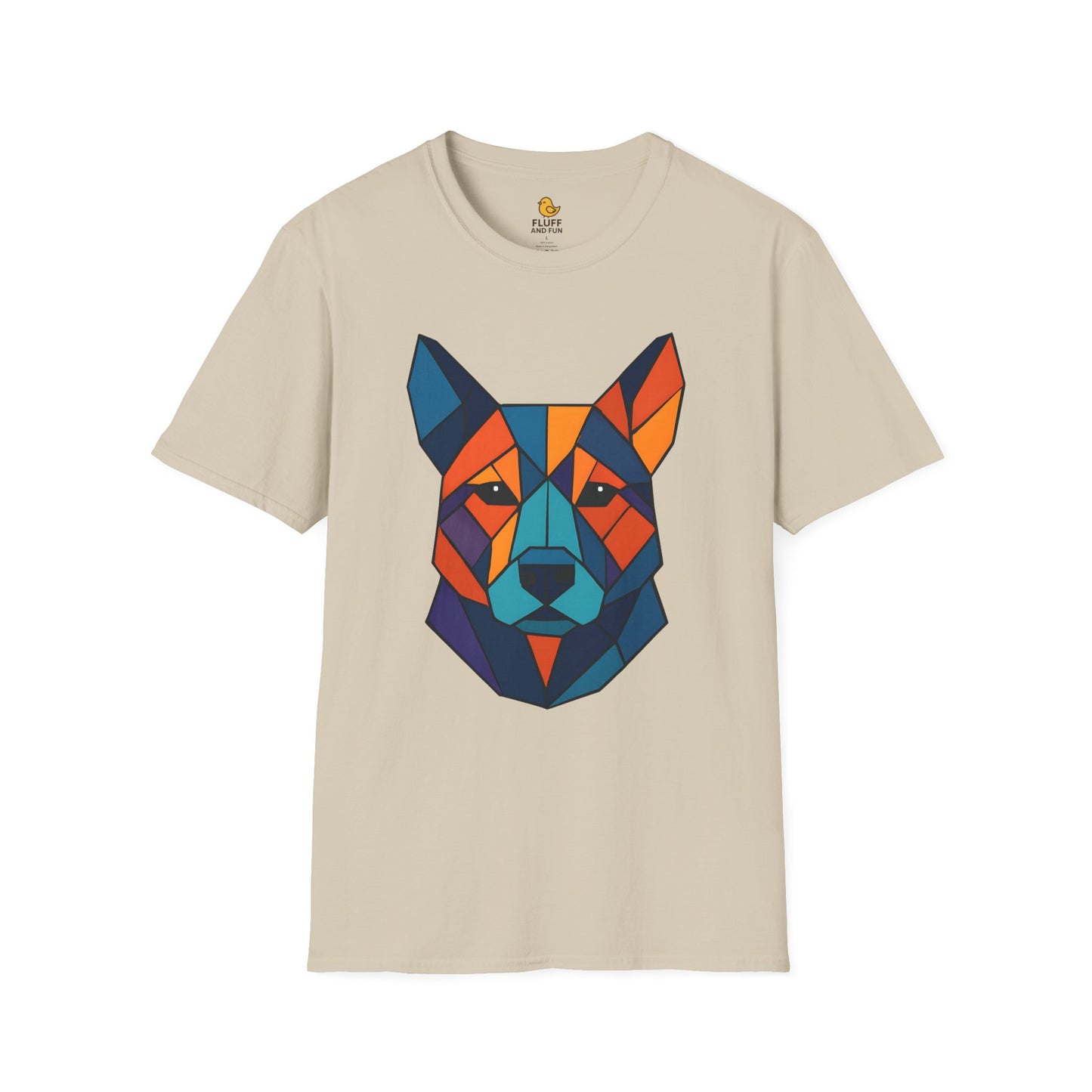 Geometric Dog Head