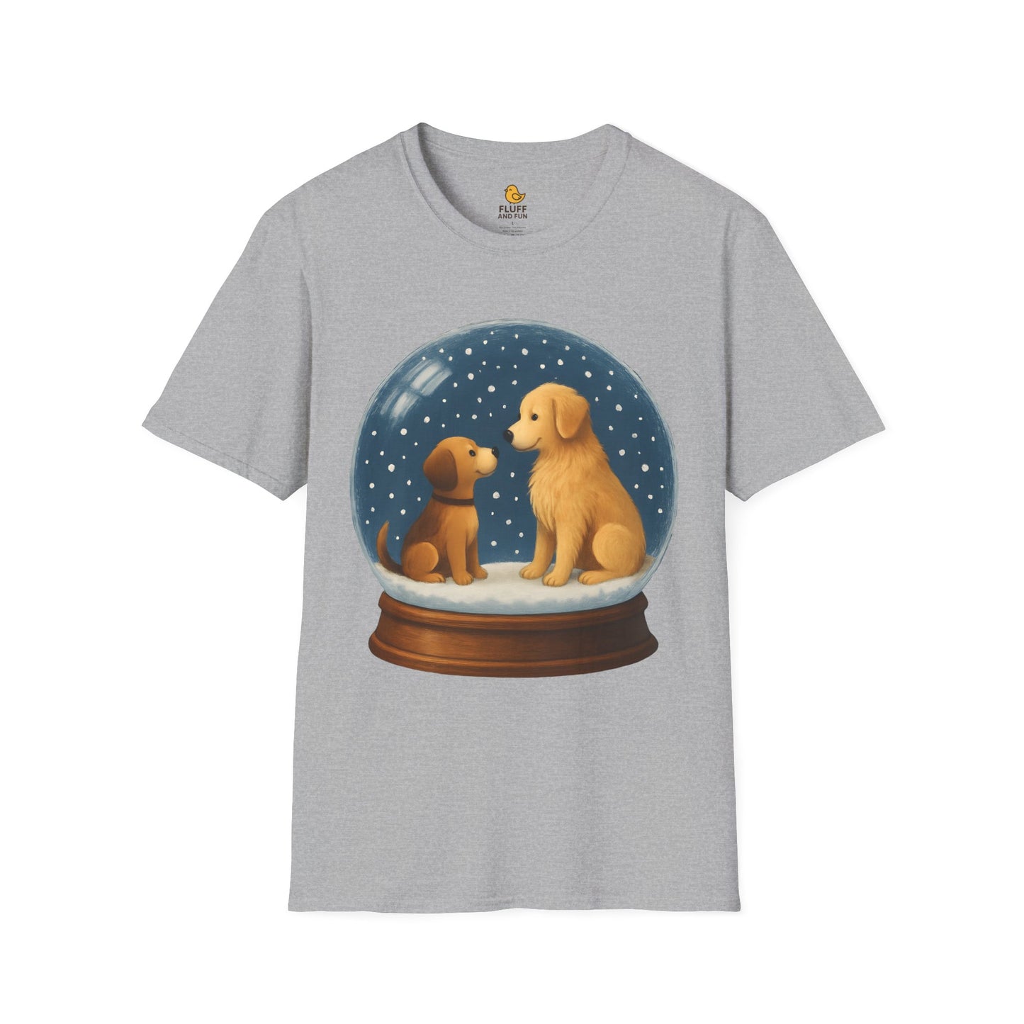 Cartoon Dogs in Snow Globes