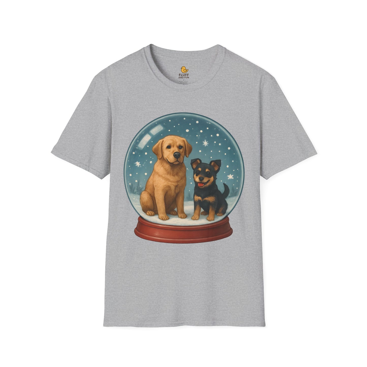 Dogs in Snow Globe