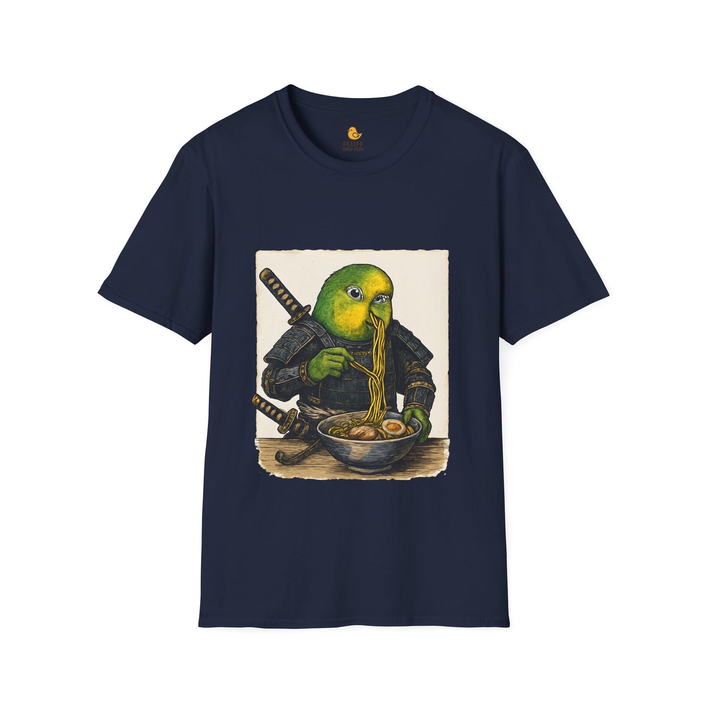 Samurai Conure Eating Ramen