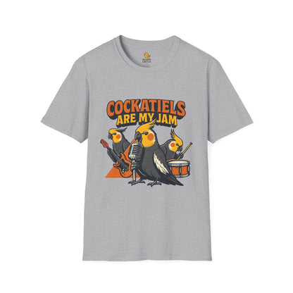 Cockatiel Rock Band T-Shirt