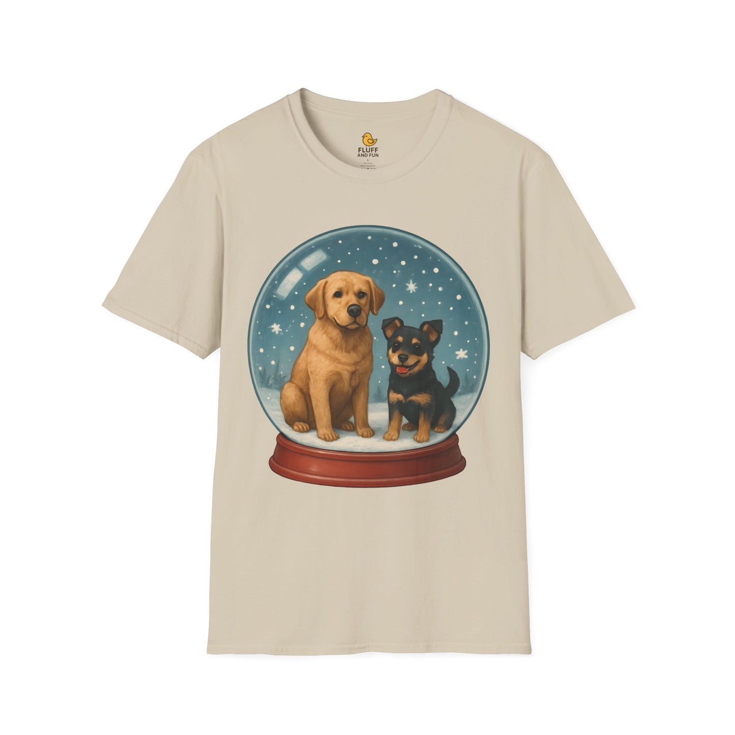 Dogs in Snow Globe