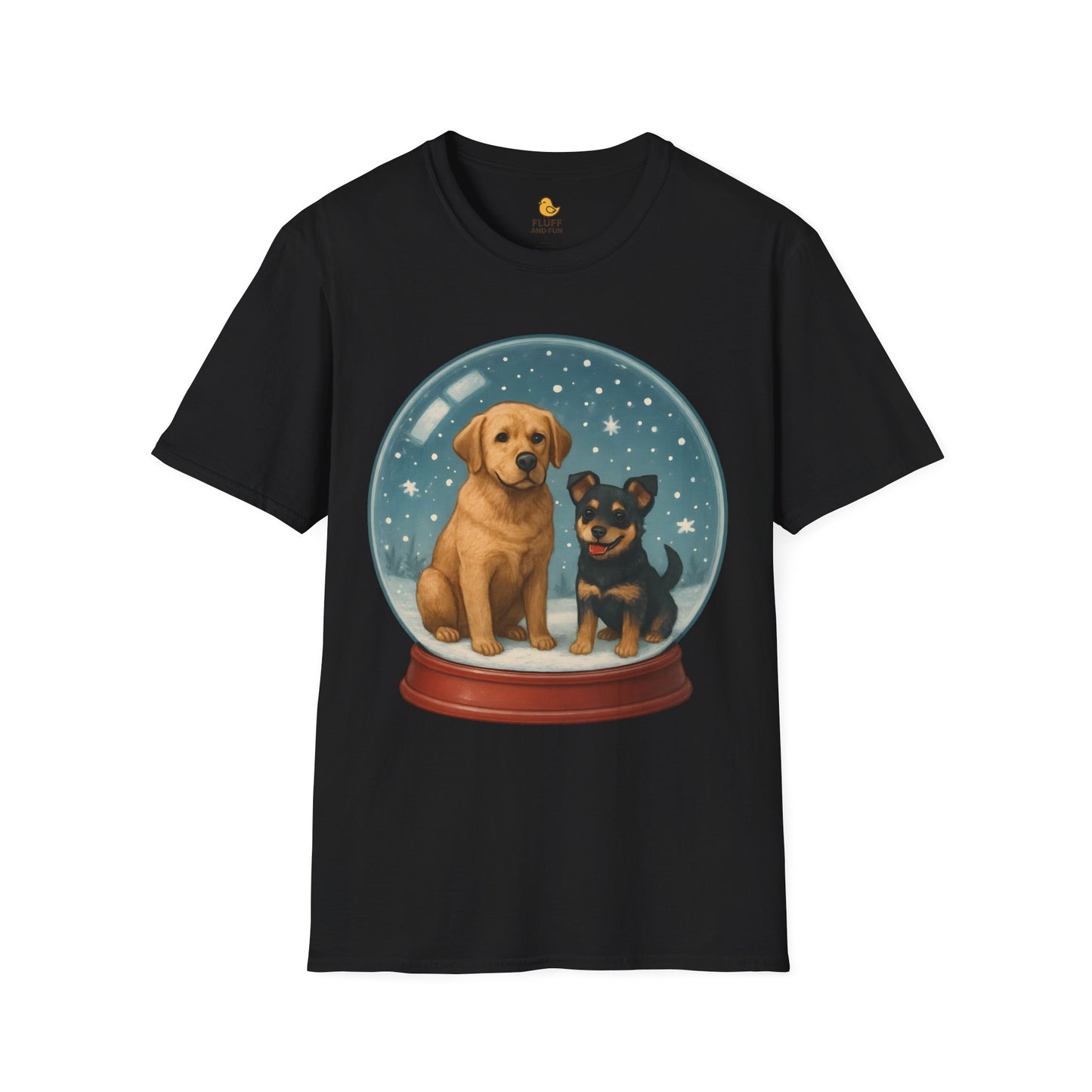 Dogs in Snow Globe