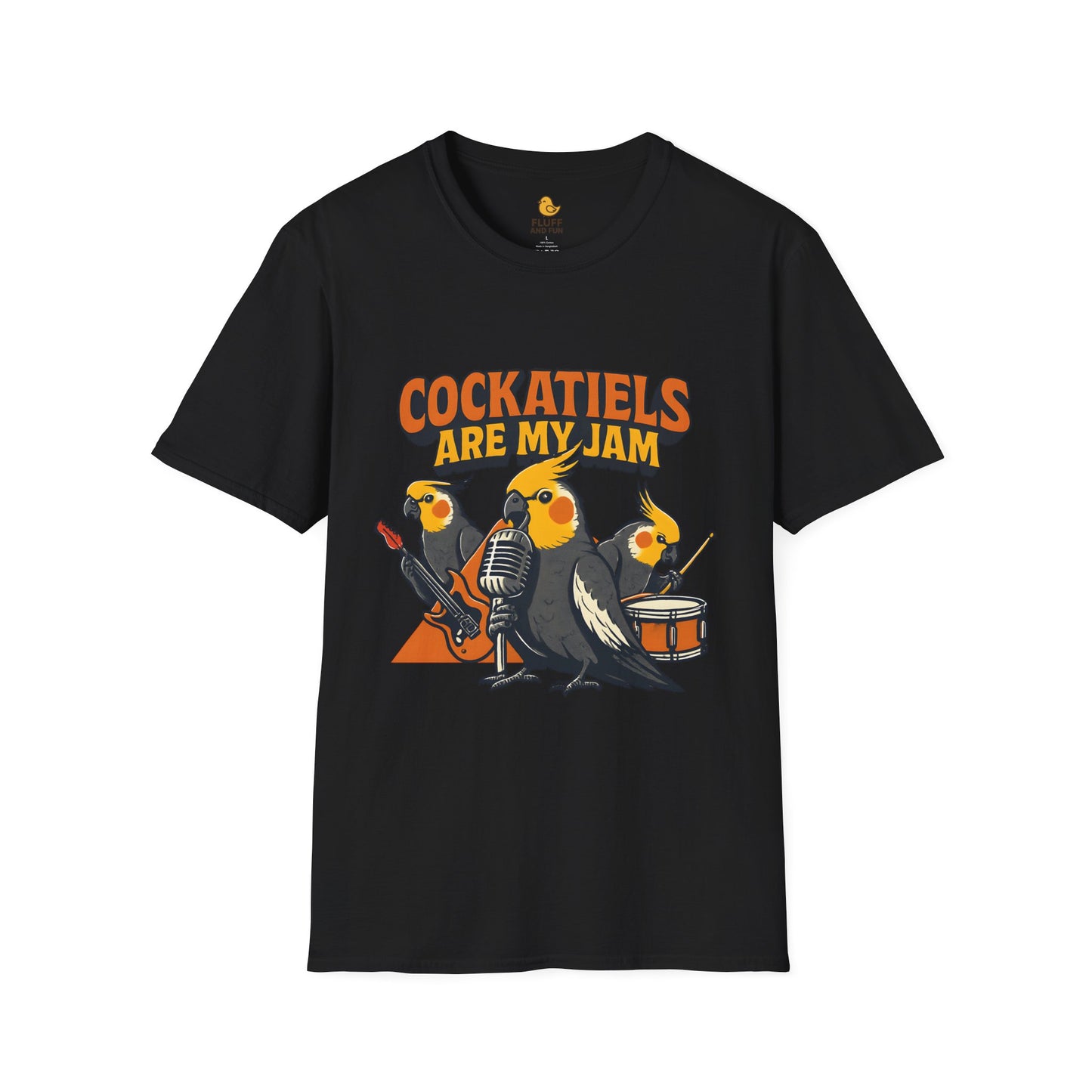 Cockatiel Rock Band T-Shirt