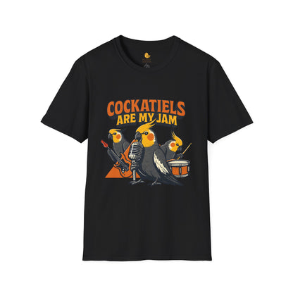 Cockatiel Rock Band T-Shirt