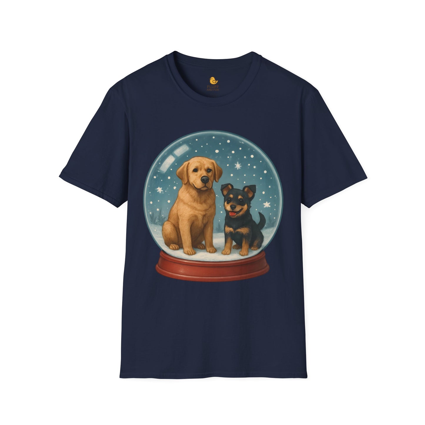 Dogs in Snow Globe