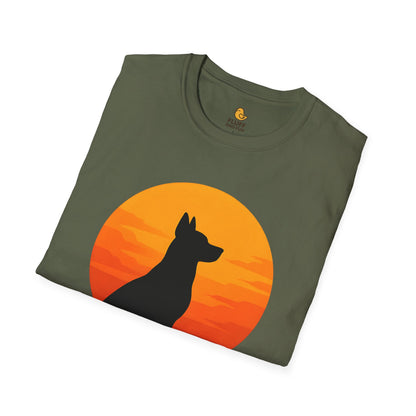 Dog Sunset Silhouette