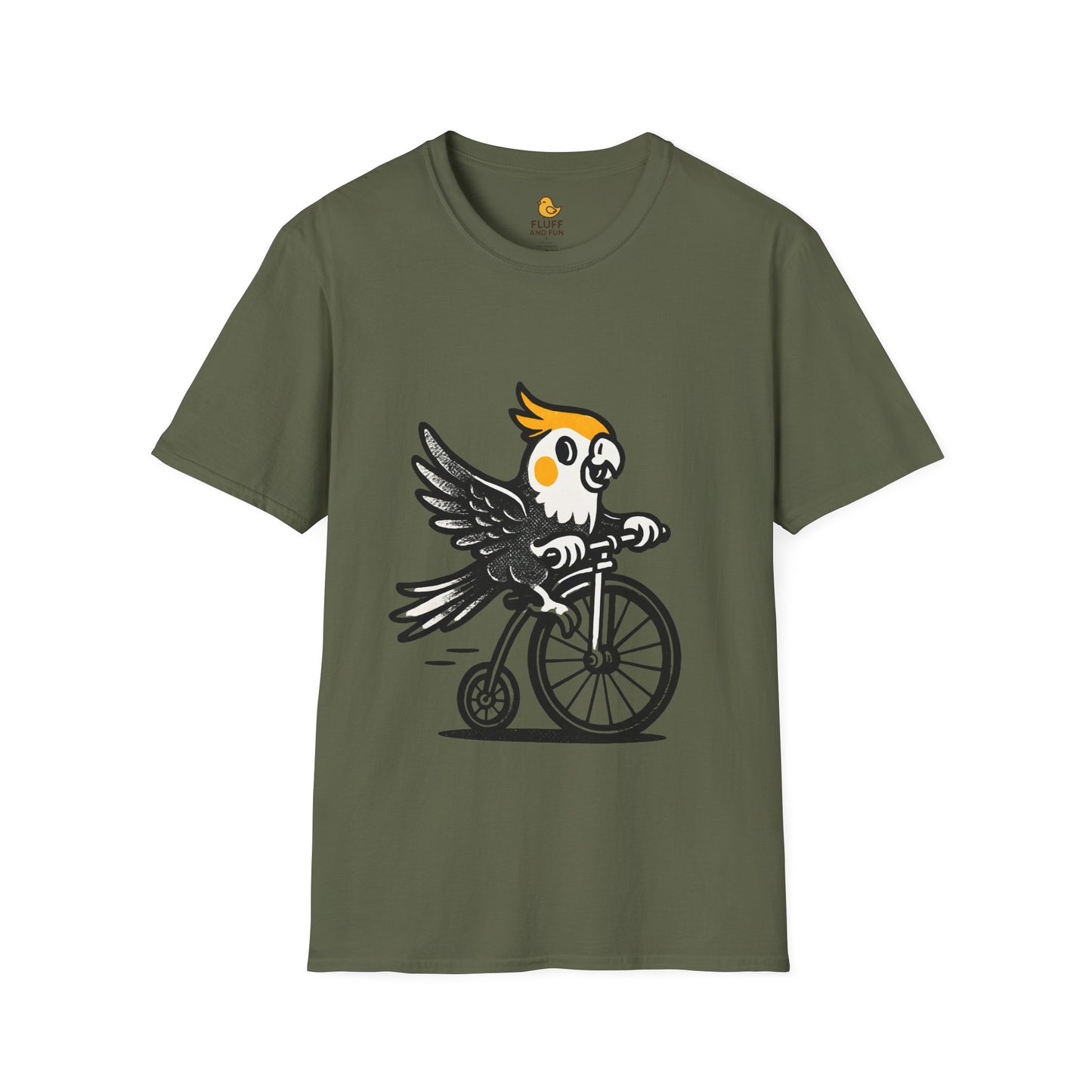 Cockatiel on a Bicycle