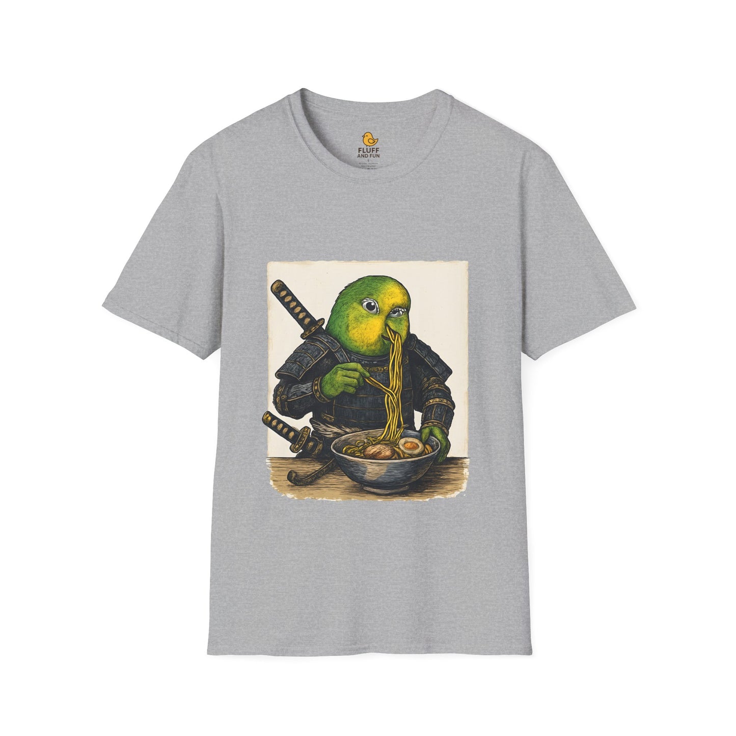 Samurai Conure Eating Ramen