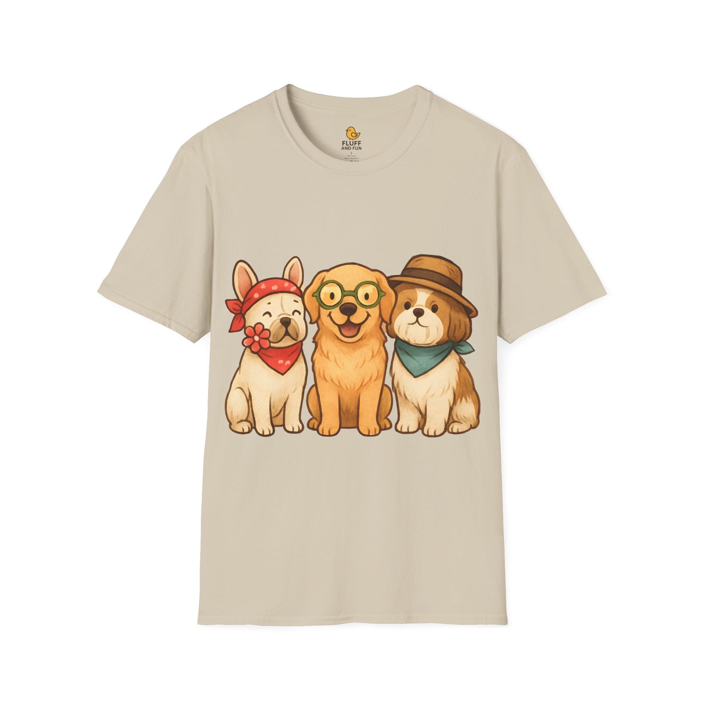 3 Dogs in Outfits