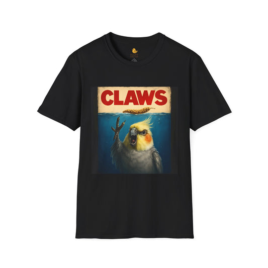 Cockatiel T-Shirt with 'CLAWS' Design