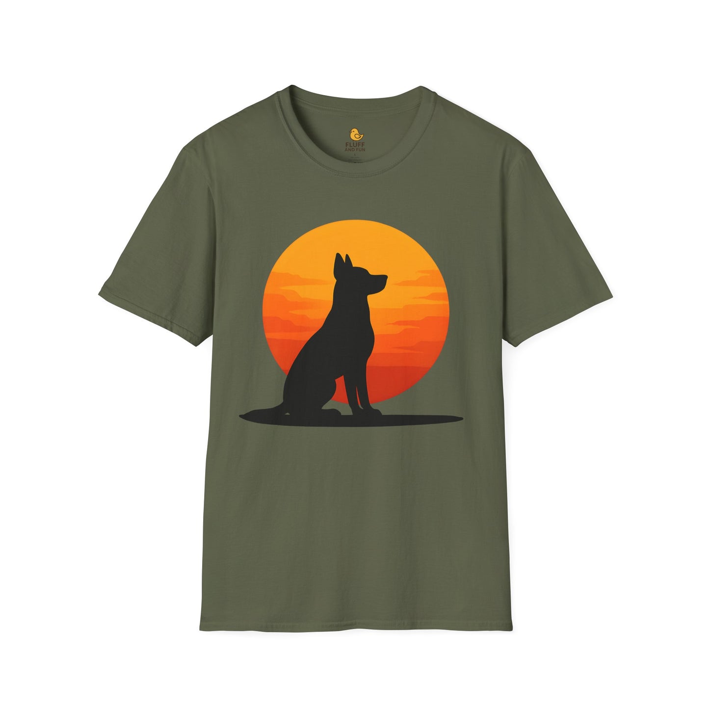 Dog Sunset Silhouette