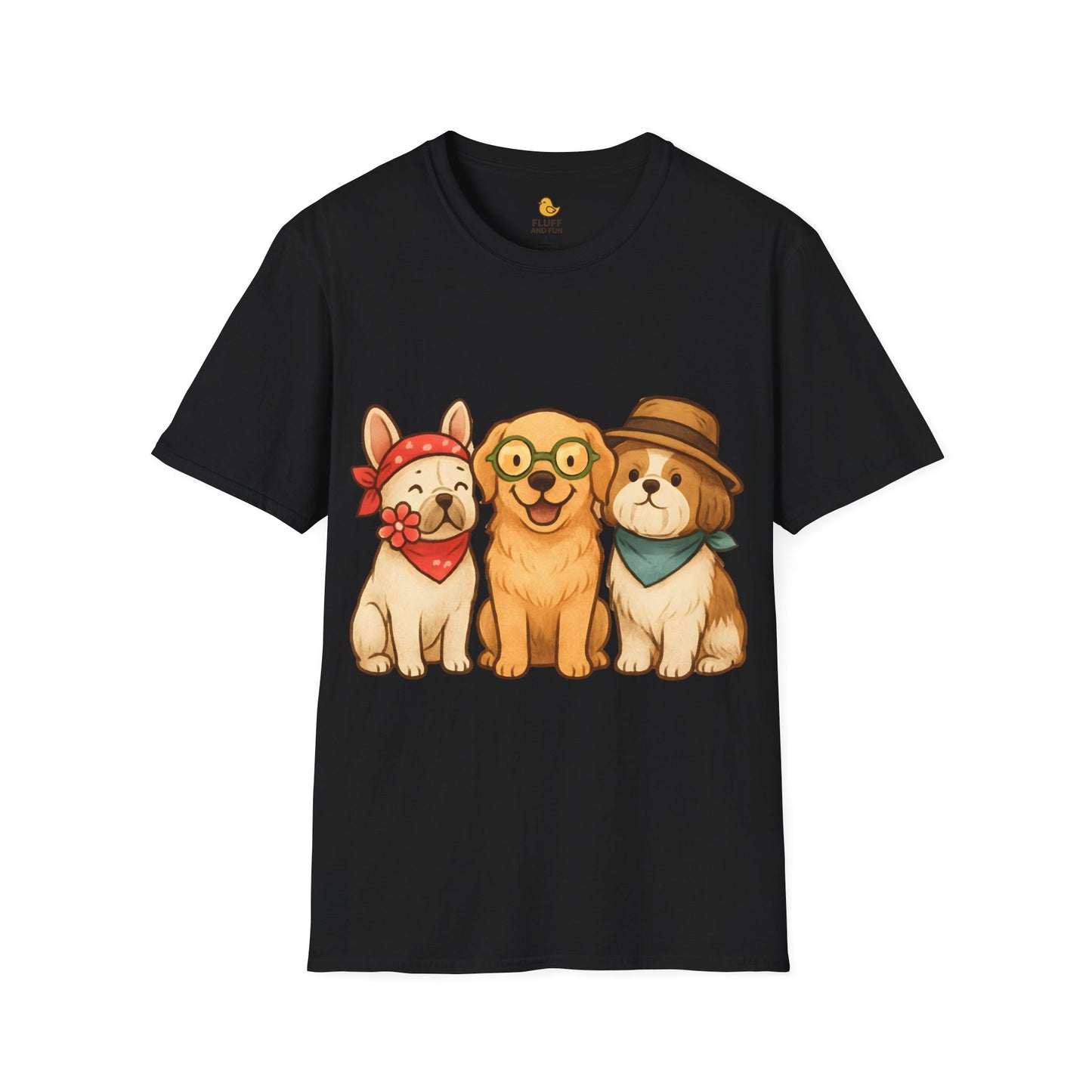 3 Dogs in Outfits