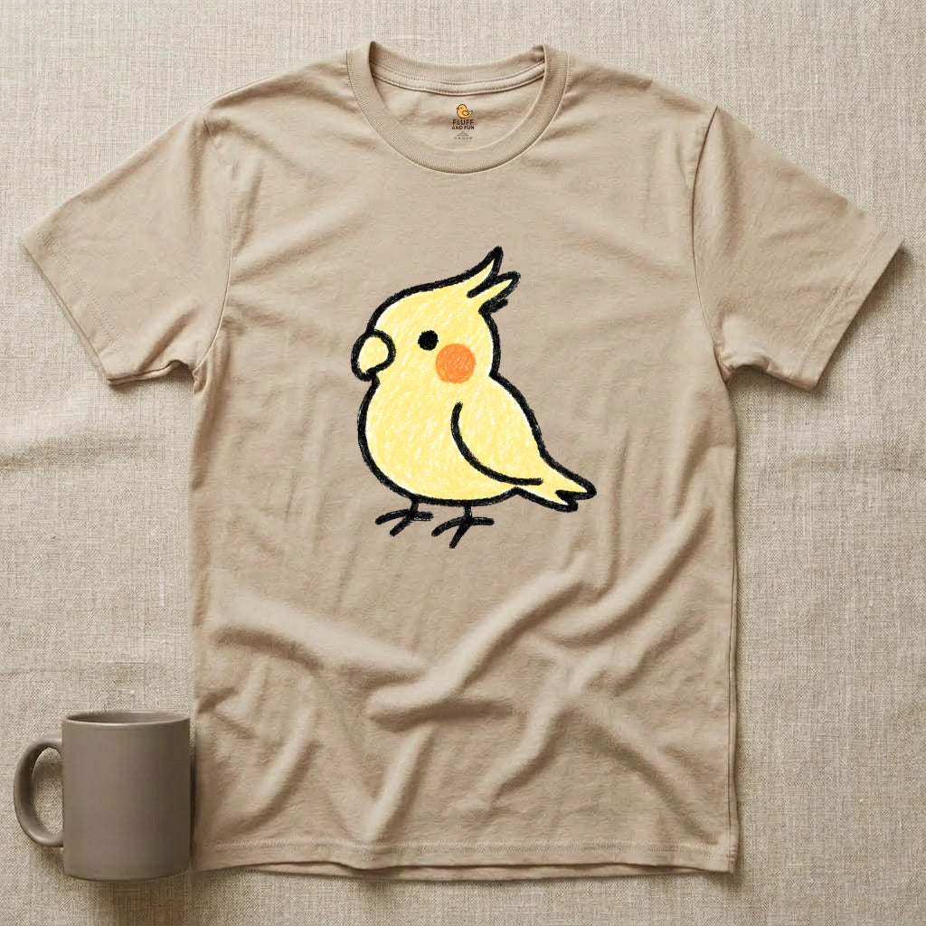 Yellow Cockatiel Kid Drawing