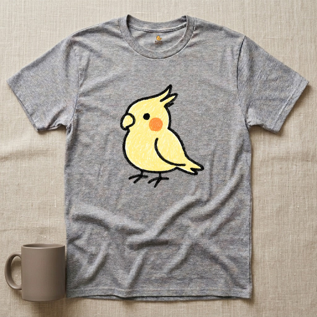 Yellow Cockatiel Kid Drawing