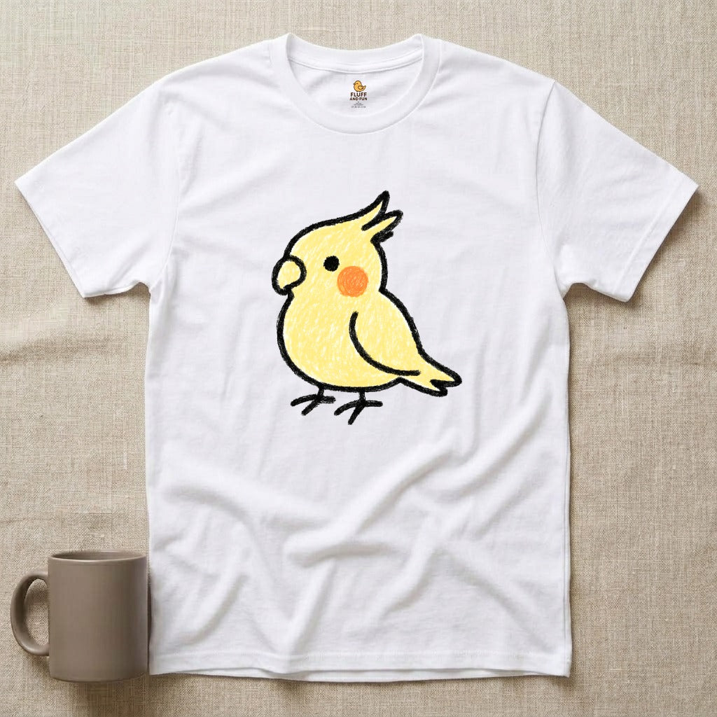 Yellow Cockatiel Kid Drawing