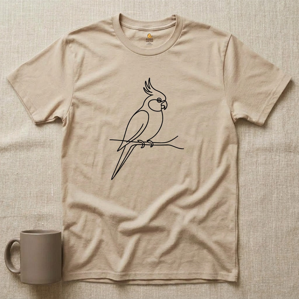 Cockatiel Line Art