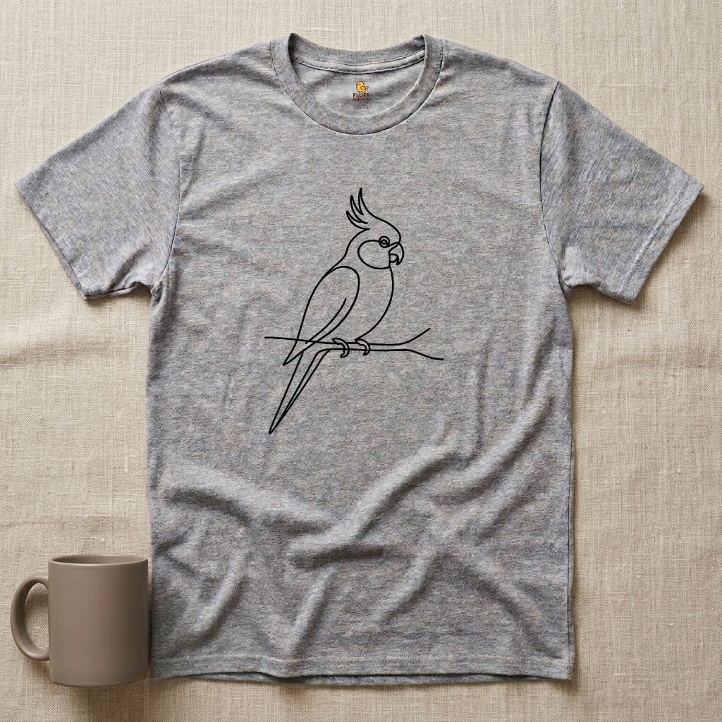 Cockatiel Line Art