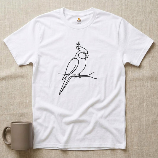 Cockatiel Line Art