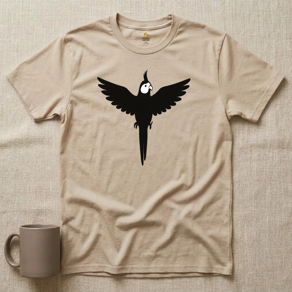Cockatiel with Wings Spread