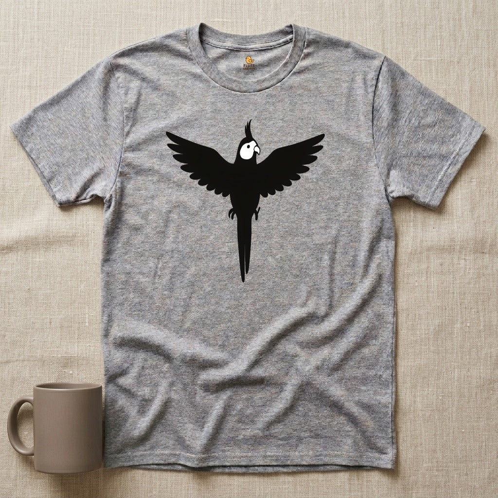 Cockatiel with Wings Spread