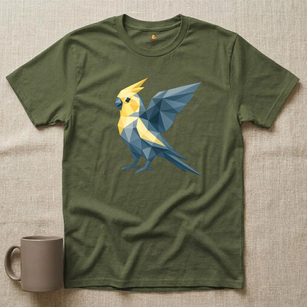 Geometric Origami Cockatiel