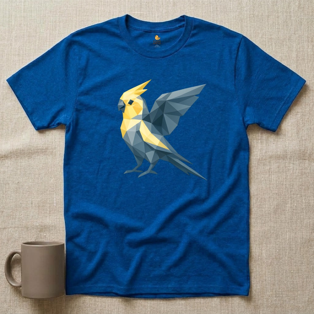 Geometric Origami Cockatiel