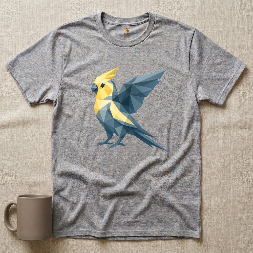 Geometric Origami Cockatiel