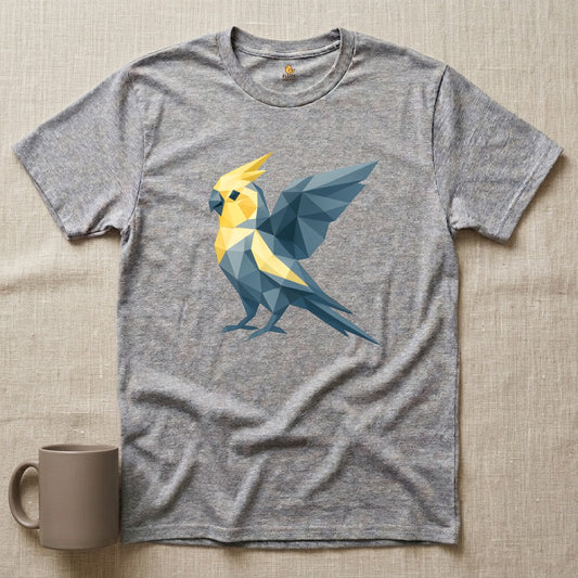 Geometric Origami Cockatiel