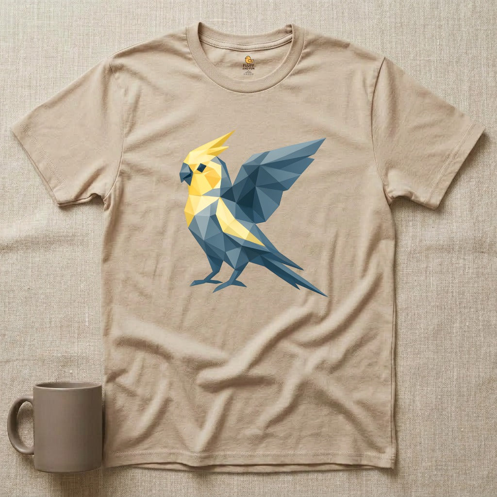 Geometric Origami Cockatiel