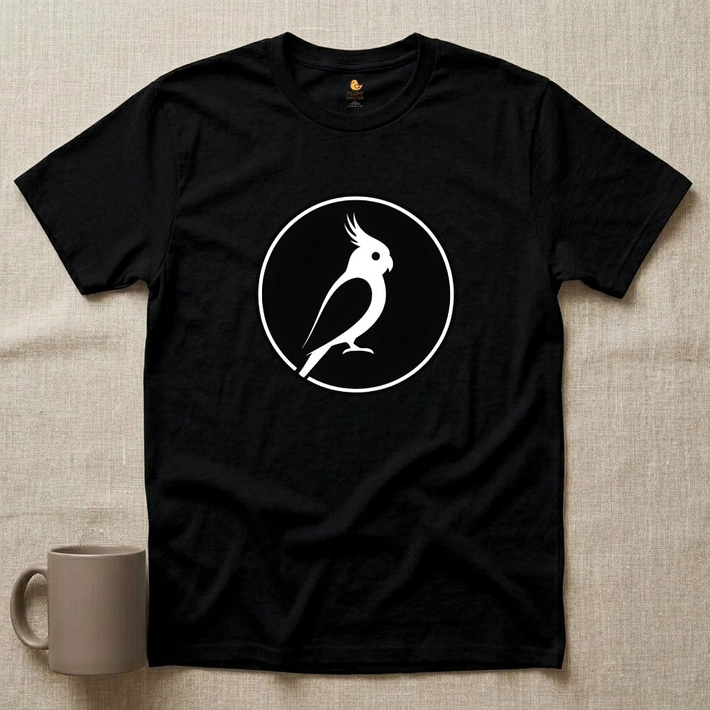 Cockatiel Silhouette Circle
