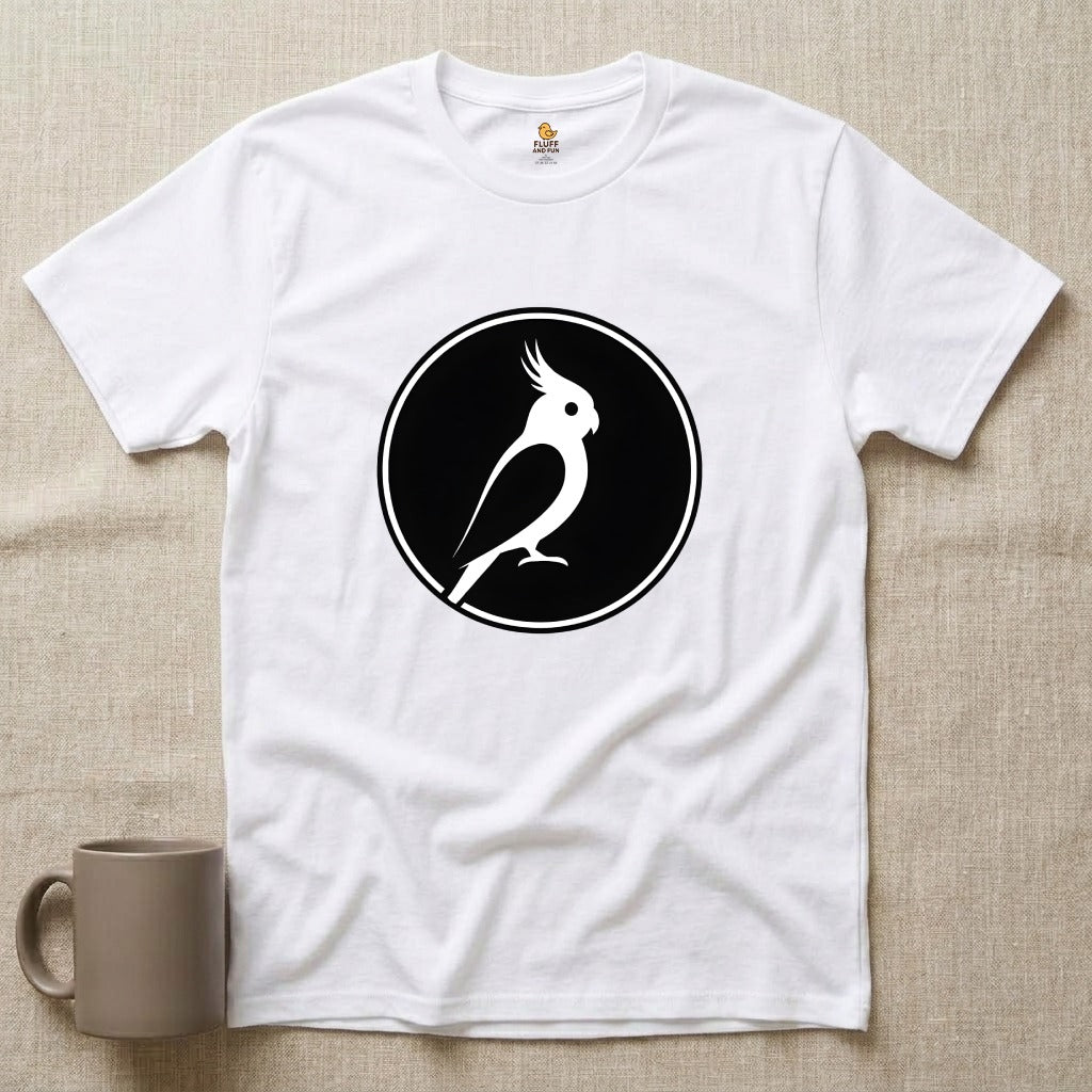 Cockatiel Silhouette Circle