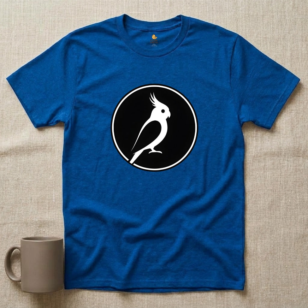 Cockatiel Silhouette Circle