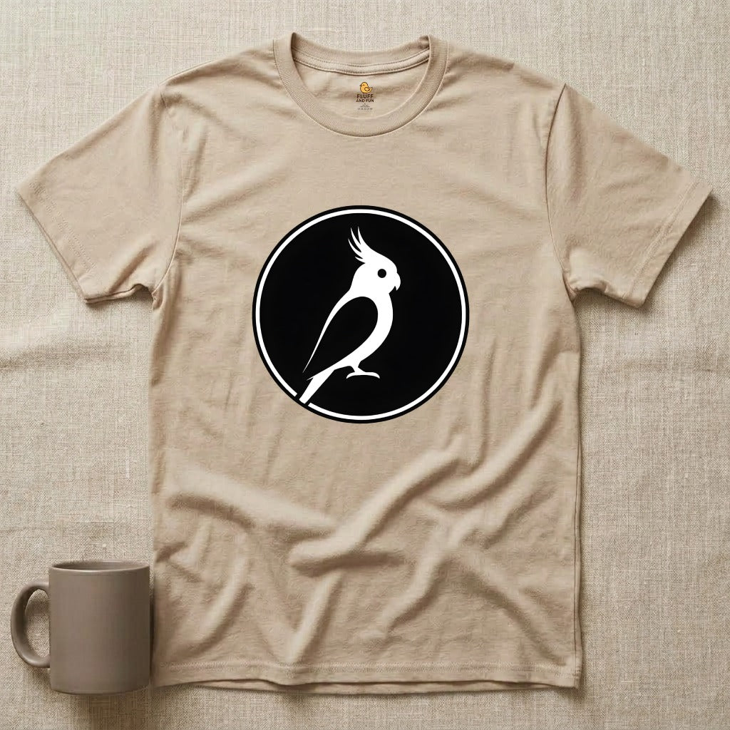 Cockatiel Silhouette Circle